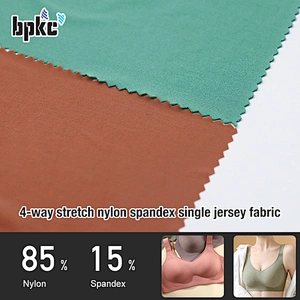 4-way stretch nylon spandex single jersey fabric